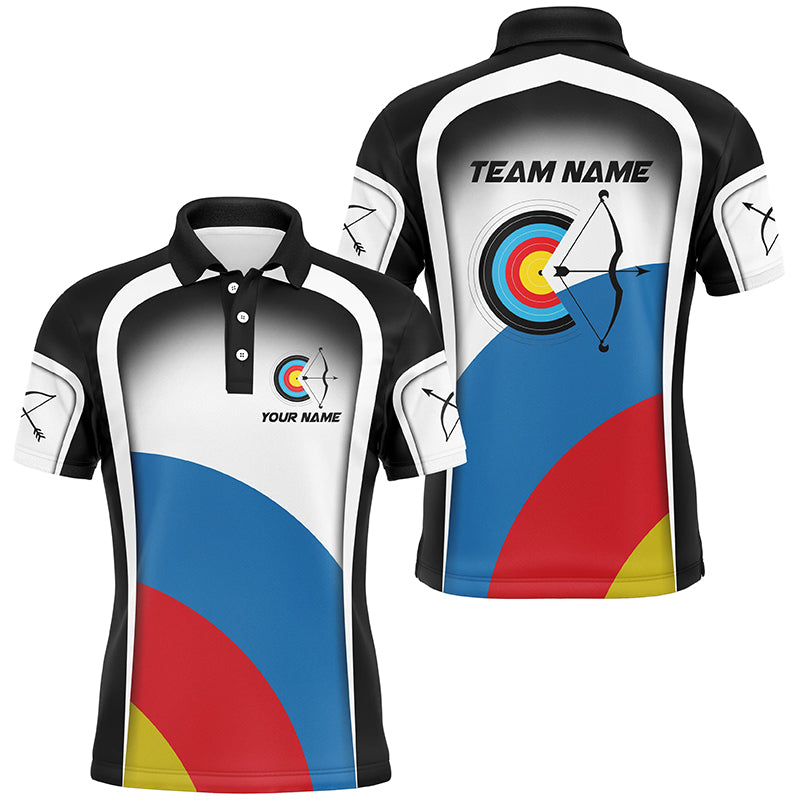 Personalized Colorful Target Archery Shirts, Archery Tournament Jerseys For Team Archers