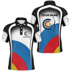 Personalized Colorful Target Archery Shirts, Archery Tournament Jerseys For Team Archers