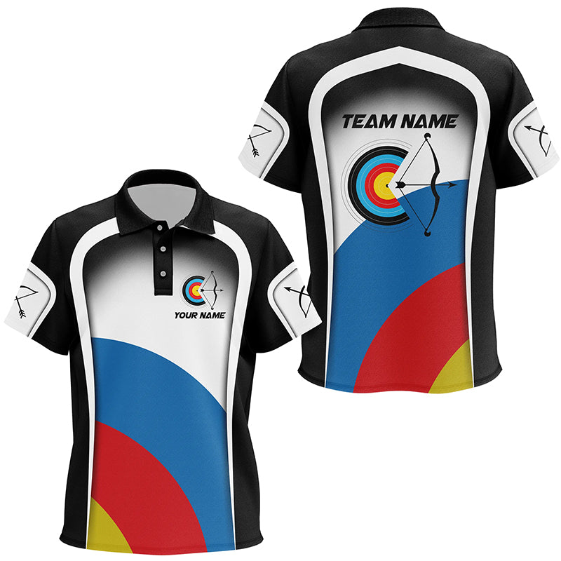 Personalized Colorful Target Archery Shirts, Archery Tournament Jerseys For Team Archers