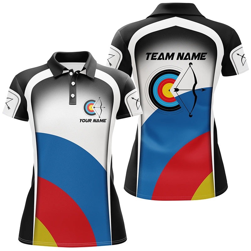 Personalized Colorful Target Archery Shirts, Archery Tournament Jerseys For Team Archers