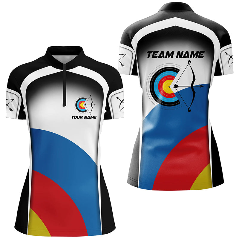 Personalized Colorful Target Archery Shirts, Archery Tournament Jerseys For Team Archers