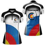 Personalized Colorful Target Archery Shirts, Archery Tournament Jerseys For Team Archers
