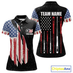 Personalized Grunge American Flag 's Billiard Shirt Custom 8 Ball Pool Billiard Team Jersey
