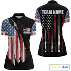 Personalized Grunge American Flag 's Billiard Shirt Custom 8 Ball Pool Billiard Team Jersey