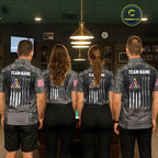 Custom Vintage Camo US Flag 8 Ball Pool Shirt, Patriotic Billiard Jersey Polo & 1/4 Zip