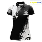 Black And White 8 Ball Billiard Jersey Custom Billiard Tournament Shirt, Pool Team Jersey
