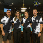 Black And White 8 Ball Billiard Jersey Custom Billiard Tournament Shirt, Pool Team Jersey