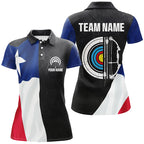 Personalized Retro Texas Flag Archery Shirts Custom Patriotic Archery Jersey For Archer