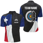 Personalized Retro Texas Flag Archery Shirts Custom Patriotic Archery Jersey For Archer