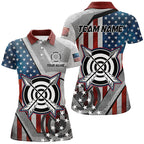 Personalized USA Flag Archery Shirts Custom Patriotic Archery Jerseys For Team Archers