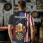 Funny Drunk Beer American Flag Darts Shirts Custom Patriotic Darts Team Jersey