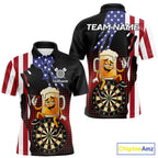 Funny Drunk Beer American Flag Darts Shirts Custom Patriotic Darts Team Jersey
