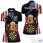 Funny Drunk Beer American Flag Darts Shirts Custom Patriotic Darts Team Jersey