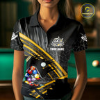 Personalized Billiard Shirts Custom Yellow Billiard Pool Ball Jersey, Billiard Team Shirt