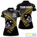 Personalized Billiard Shirts Custom Yellow Billiard Pool Ball Jersey, Billiard Team Shirt