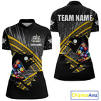 Personalized Billiard Shirts Custom Yellow Billiard Pool Ball Jersey, Billiard Team Shirt