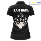 Black Argyle Bowling Retro Bowling Shirts Custom Argyle Bowling Team Jerseys