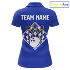 Blue Yellow Argyle Bowling Retro Bowling Shirts Custom Argyle Bowling Team Jerseys
