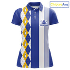 Blue Yellow Argyle Bowling Retro Bowling Shirts Custom Argyle Bowling Team Jerseys
