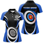 Blue Archery Jerseys Personalized Archery 3d Target Custom Polo Shirts, Best Archery Outfits