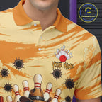 Funny Pins Cowboy Bowling Shirt Custom Bowling Team Outfit, Bowling Jersey Polo & 1/4 Zip
