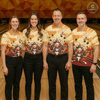 Funny Pins Cowboy Bowling Shirt Custom Bowling Team Outfit, Bowling Jersey Polo & 1/4 Zip