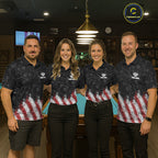 Red, White And Black 8 Ball Billiard Pool Shirts Custom Billiard Team Jersey Polo, 1/4 Zip