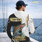 Personalized Rainbow Trout Fishing Shirt Custom Performance Fishing Jersey, Rainbow Trout Team Shirt