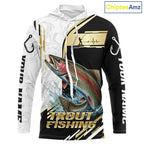 Personalized Rainbow Trout Fishing Shirt Custom Performance Fishing Jersey, Rainbow Trout Team Shirt