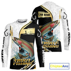 Personalized Rainbow Trout Fishing Shirt Custom Performance Fishing Jersey, Rainbow Trout Team Shirt