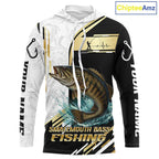 Personalized Smallmouth Bass Fishing Shirt Custom Performance Fishing Jersey, Smallmouth Bass Team Shirt