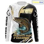 Personalized Smallmouth Bass Fishing Shirt Custom Performance Fishing Jersey, Smallmouth Bass Team Shirt