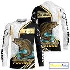 Personalized Smallmouth Bass Fishing Shirt Custom Performance Fishing Jersey, Smallmouth Bass Team Shirt