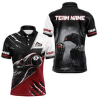 Personalized 8 Ball Pool Crows Billiard Shirts, Billiard Team Jerseys