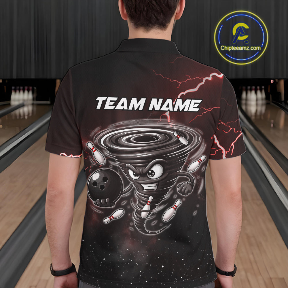 Personalized Thunder Lightning Tornado Funny Bowling Shirt Custom Bowling Team Jersey