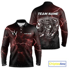 Personalized Thunder Lightning Tornado Funny Bowling Shirt Custom Bowling Team Jersey