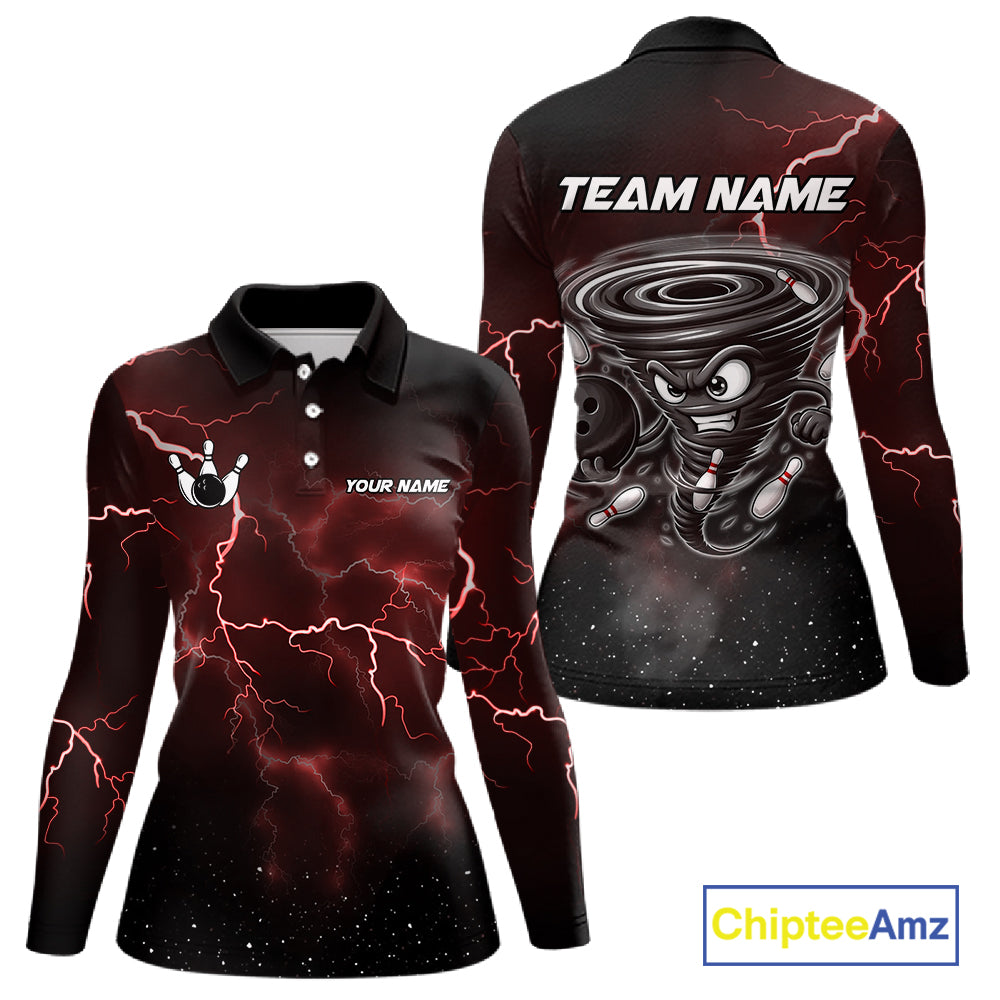 Personalized Thunder Lightning Tornado Funny Bowling Shirt Custom Bowling Team Jersey