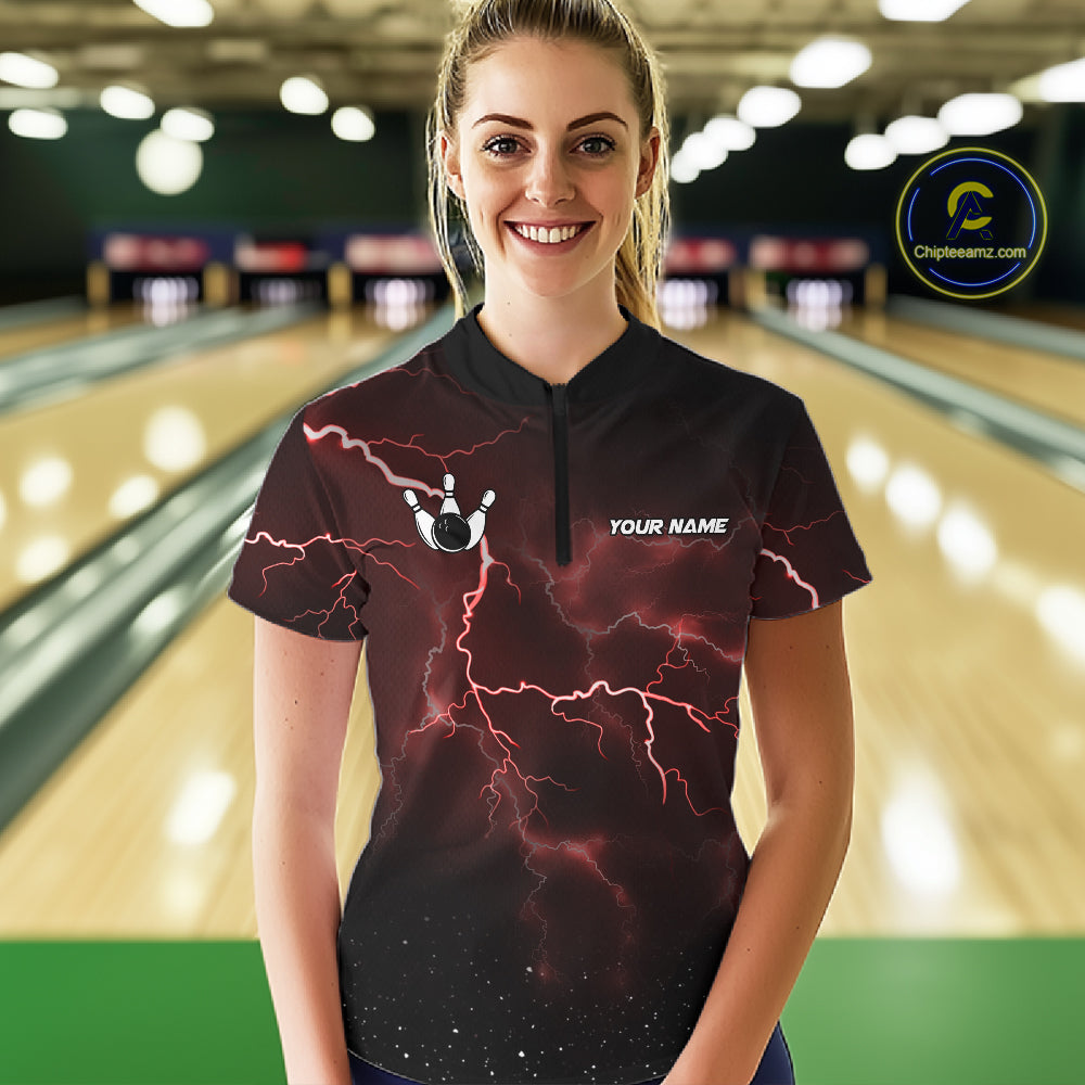 Personalized Thunder Lightning Tornado Funny Bowling Shirt Custom Bowling Team Jersey