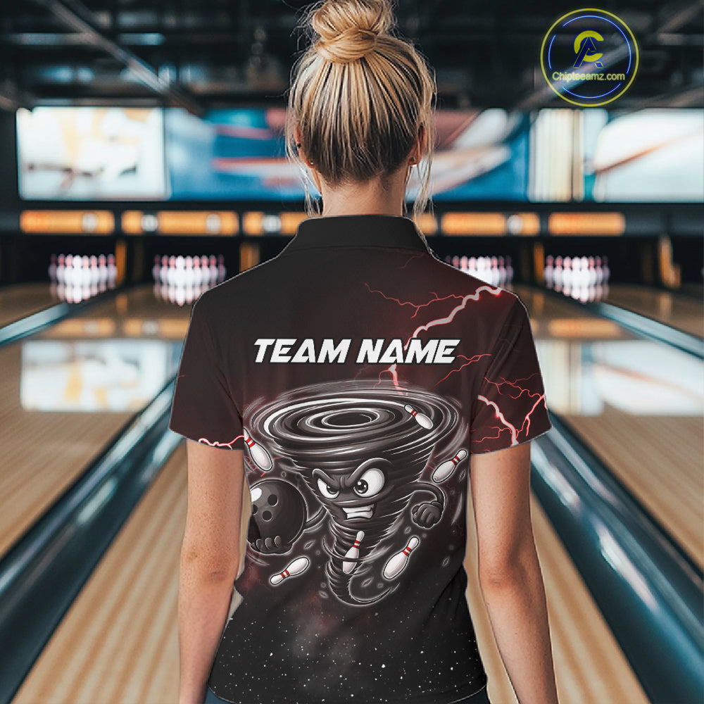 Personalized Thunder Lightning Tornado Funny Bowling Shirt Custom Bowling Team Jersey