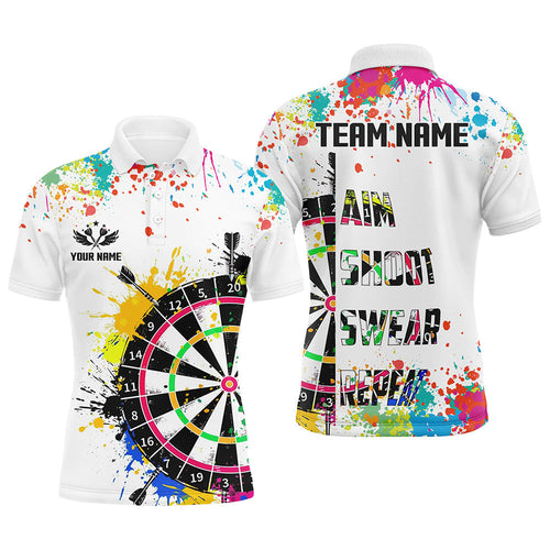 Personalized Funny Dart Polo Shirts Custom Dart Team Jerseys, Best Dart Gifts TDM