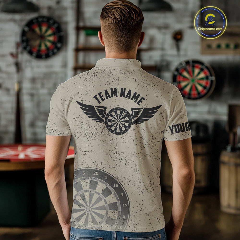 Eagle Retro American Flag Patriotic Darts Shirts Custom Darts League Team Jersey