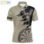 Eagle Retro American Flag Patriotic Darts Shirts Custom Darts League Team Jersey