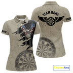 Eagle Retro American Flag Patriotic Darts Shirts Custom Darts League Team Jersey