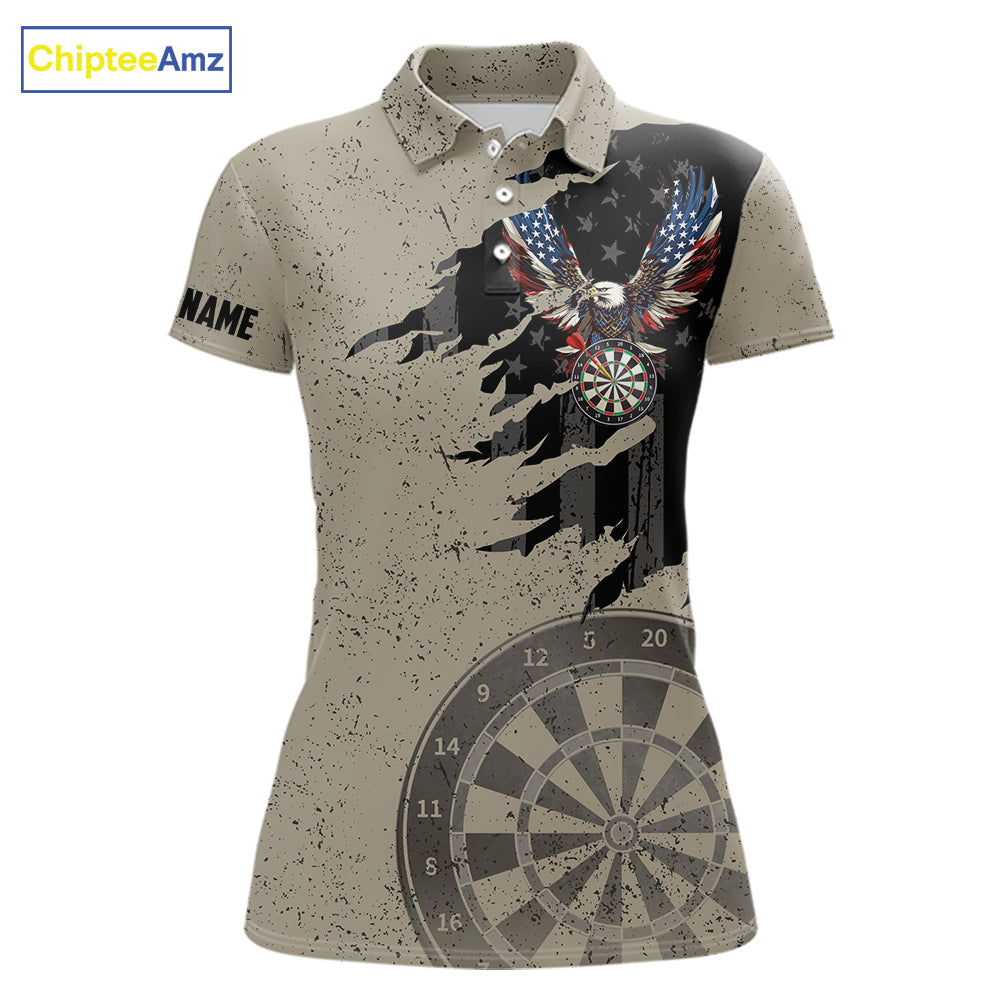Eagle Retro American Flag Patriotic Darts Shirts Custom Darts League Team Jersey