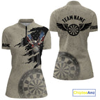 Eagle Retro American Flag Patriotic Darts Shirts Custom Darts League Team Jersey