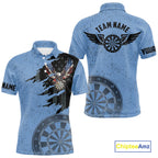 Eagle Retro American Flag Patriotic Darts Shirts Custom Darts League Team Jersey