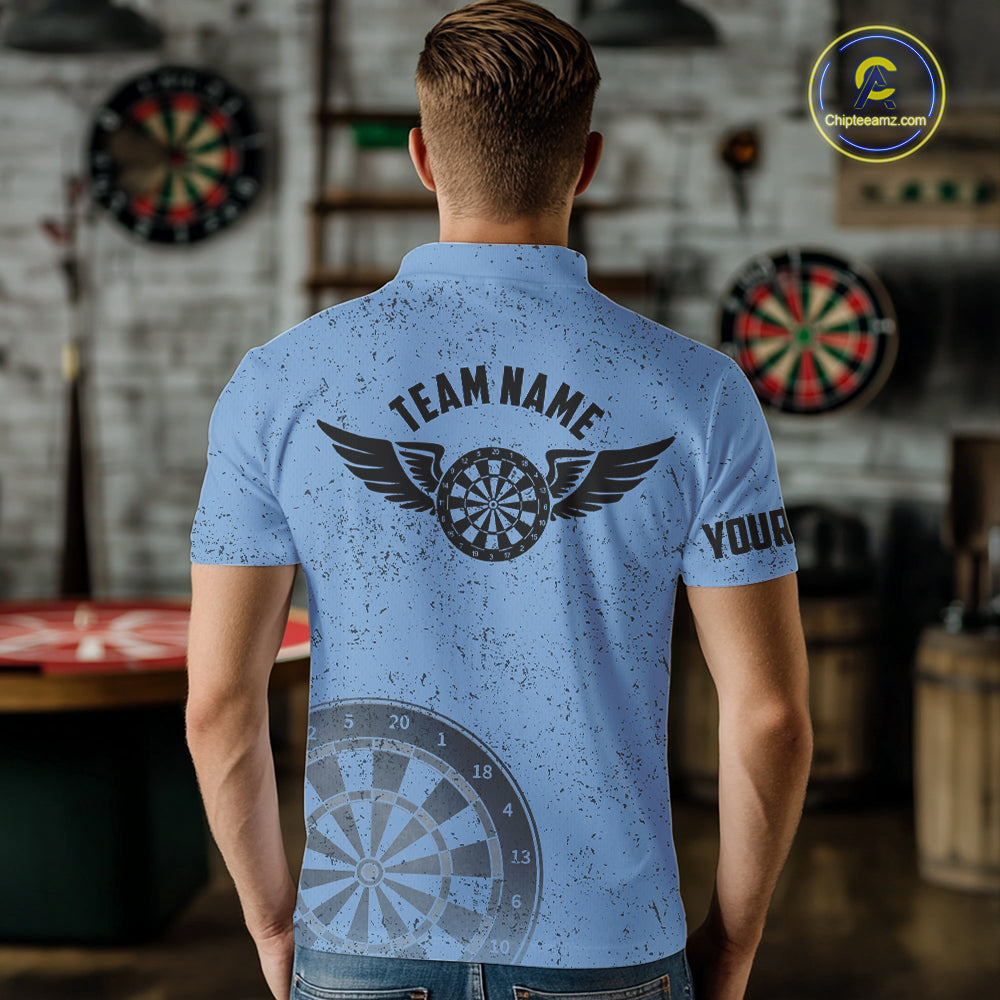 Eagle Retro American Flag Patriotic Darts Shirts Custom Darts League Team Jersey