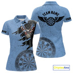 Eagle Retro American Flag Patriotic Darts Shirts Custom Darts League Team Jersey