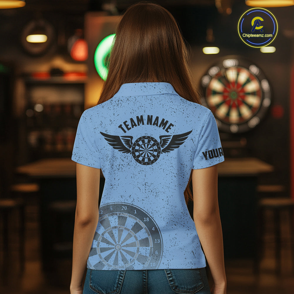 Eagle Retro American Flag Patriotic Darts Shirts Custom Darts League Team Jersey