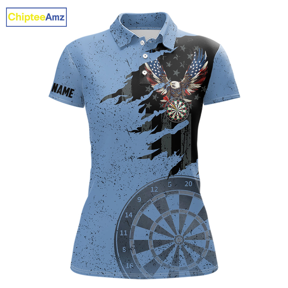 Eagle Retro American Flag Patriotic Darts Shirts Custom Darts League Team Jersey